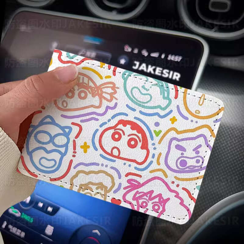 Crayon Shin-chan Personality Card Car Leather Case Protective Cover License Holder High Appearance Driving Certificate for Women