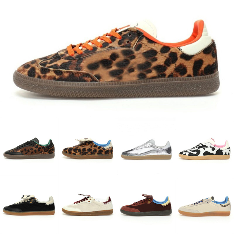 2024 Vegan OG Preloved Red Leopard Cow Print Running Shoes Bonner Pony Silver Black Green Clay Royal Sport Men Women Sports Low Sneakers 36-45