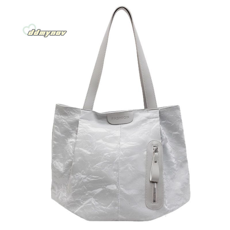 Large Capacity Tote High-end Feel Women's New Simple Versatile Shoulder Bag Korean Style Handbag ddmynov