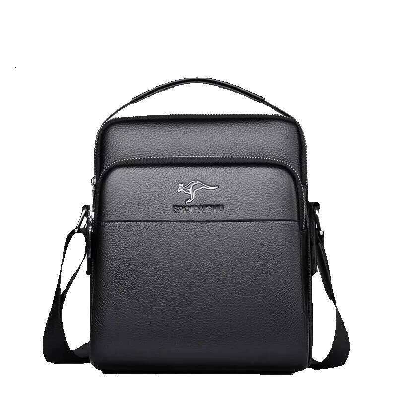 New Business Handbag Genuine Leather Shoulder For Men Messenger Fashion Cowhide Man Crossbody Small Men's Bag