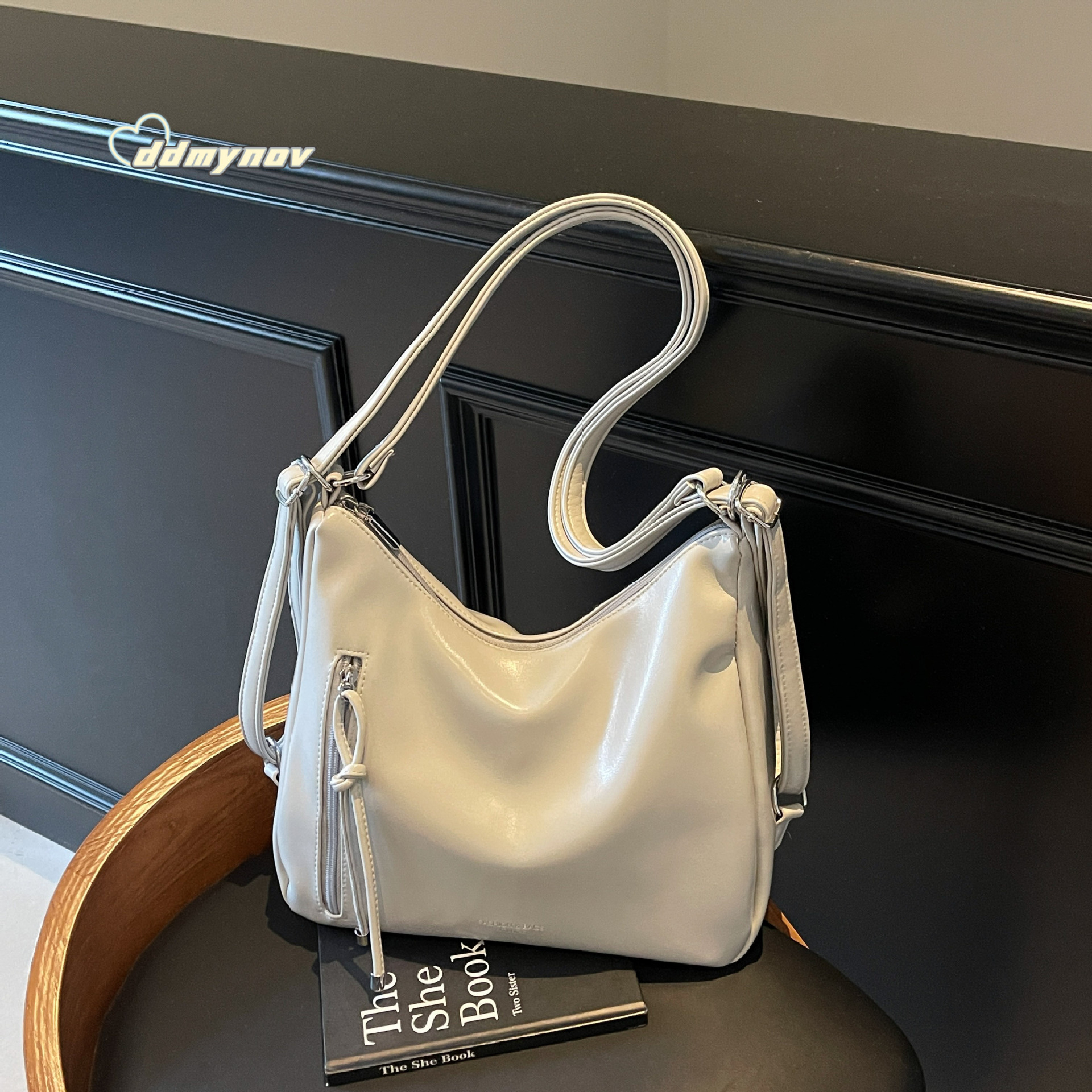 2025 Trendy Simple Fashion Large Capacity Tote New Korean Style Casual Shoulder Bag for Women ddmynov