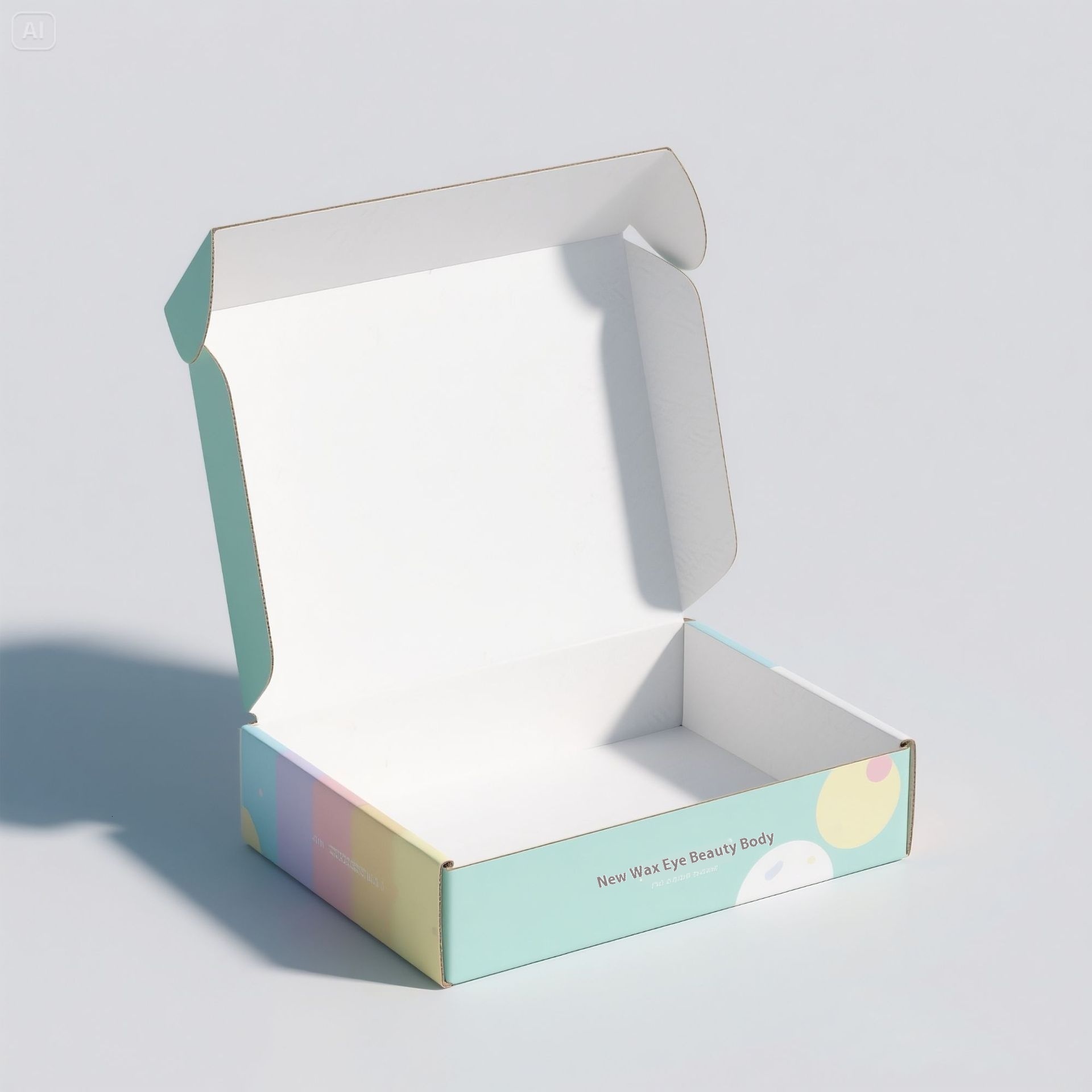 White Cardboard Corrugated Airplane Printing Color Drawer Cosmetic Packaging Paper Box