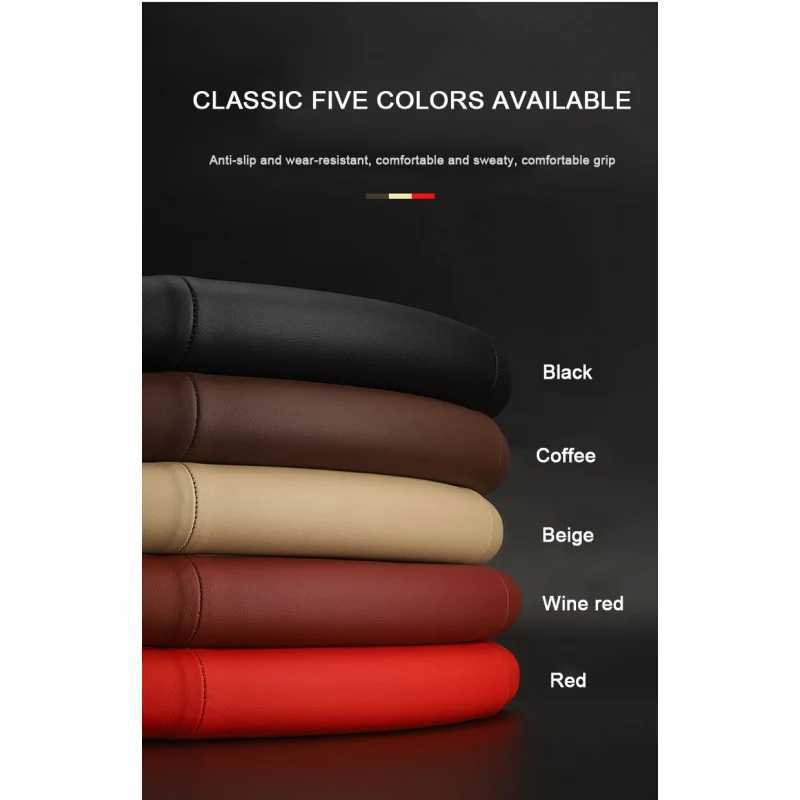 Car 3D Leather Steering Wheel Cover For Mazda 2 3 5 6 CX3 CX30 CX5 CX8 CX9 BT50 demio Car Accessories R250603