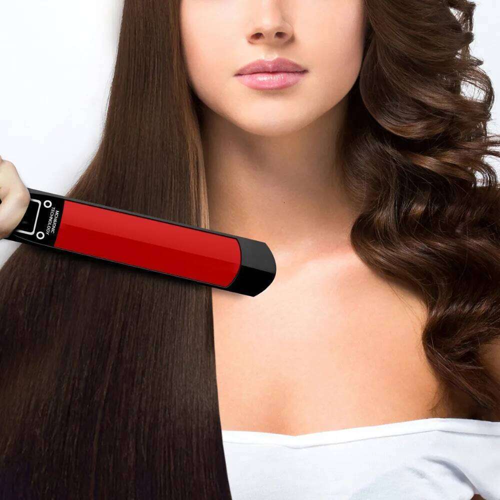 Professional Straightener Titanium Keratin Flat Iron High Temperature Salon Hair Styling Tools Dual Voltage