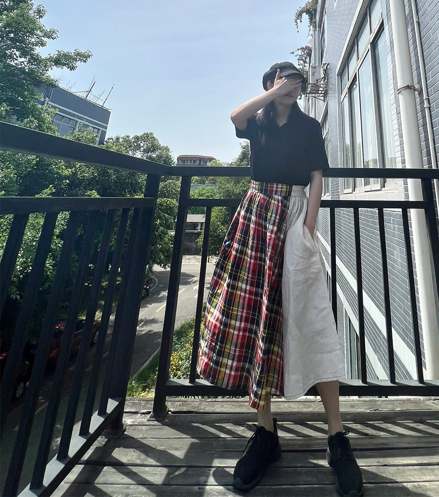 Summer women designer skirt linen Trumpet Skirts Long Dresses Luxury Ladies Skirt Fashion Women High Quality Flared skirt Leisure A-line Skirt Large S