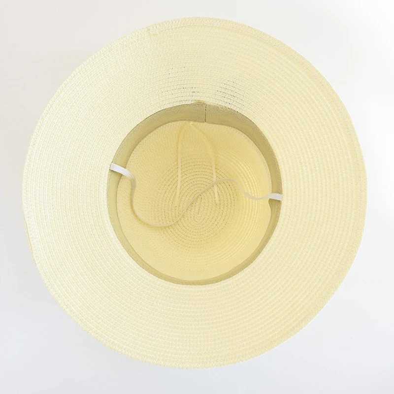 Bucket hat Panama Fashion Straw Hat Womens Summer Hats Shade Sun Protection Outdoor Beach Vacation Hat Beach cap W250602