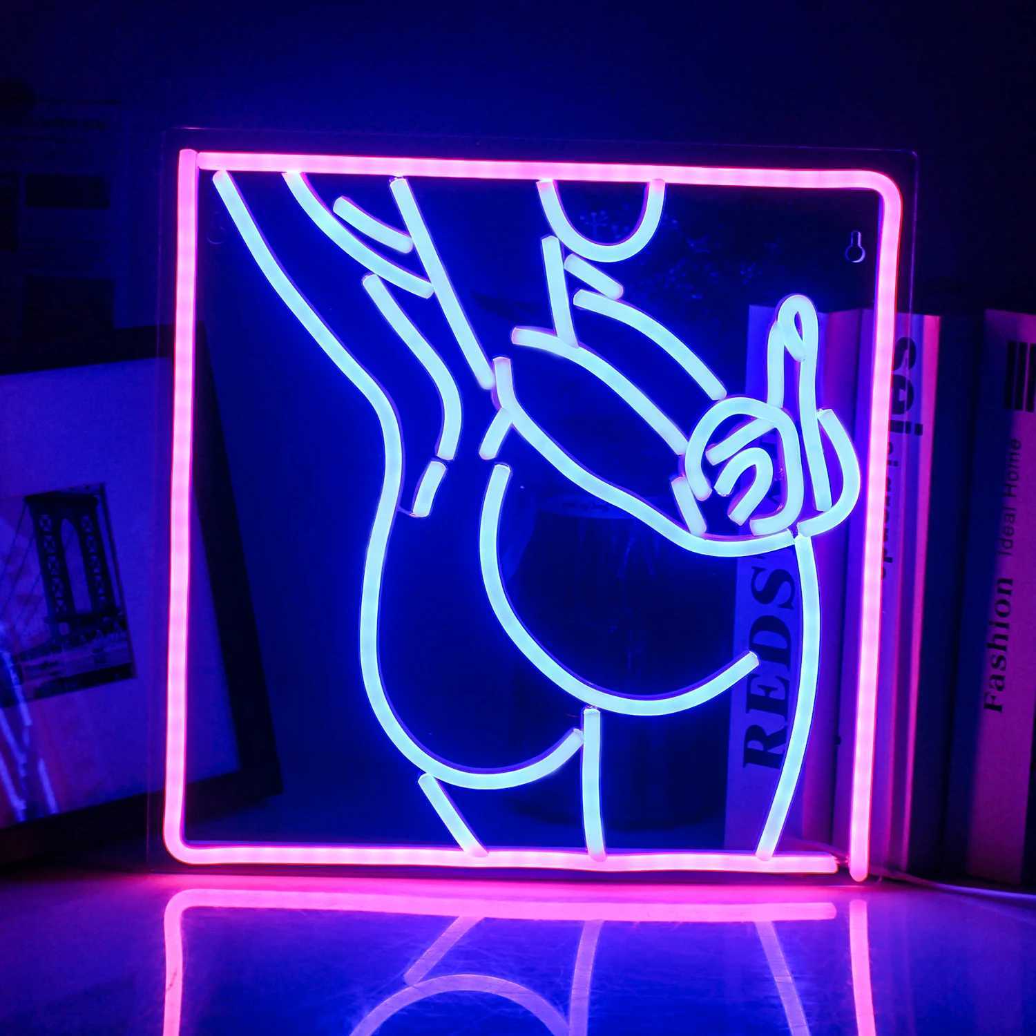 Sexy Woman Neon LED Sign Room Decoration USB Powered With Switch For Party Bar Bedroom Aesthetic Bedroom Wall Decor Lights XJ250602