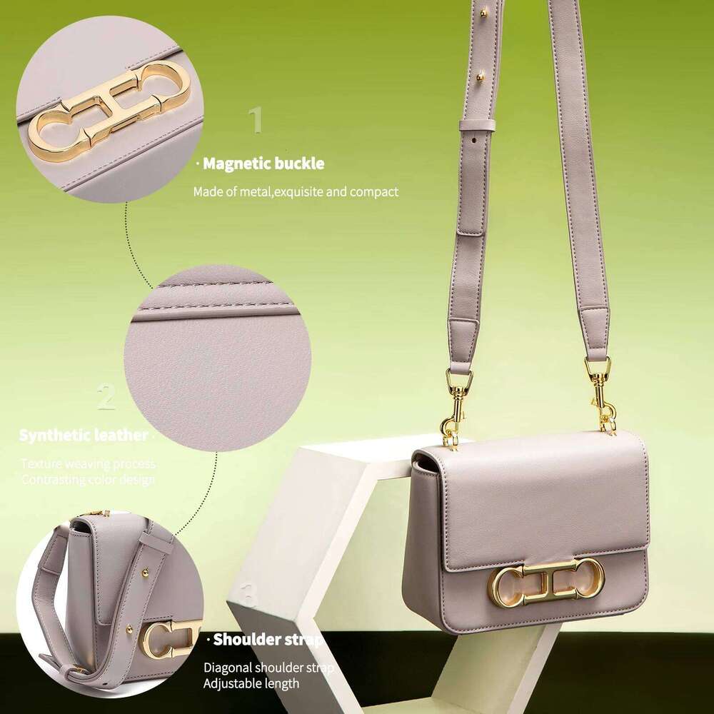Magnetic Flip Cover 2025 New Synthetic Leather Red Business Women's Crossbody Bag