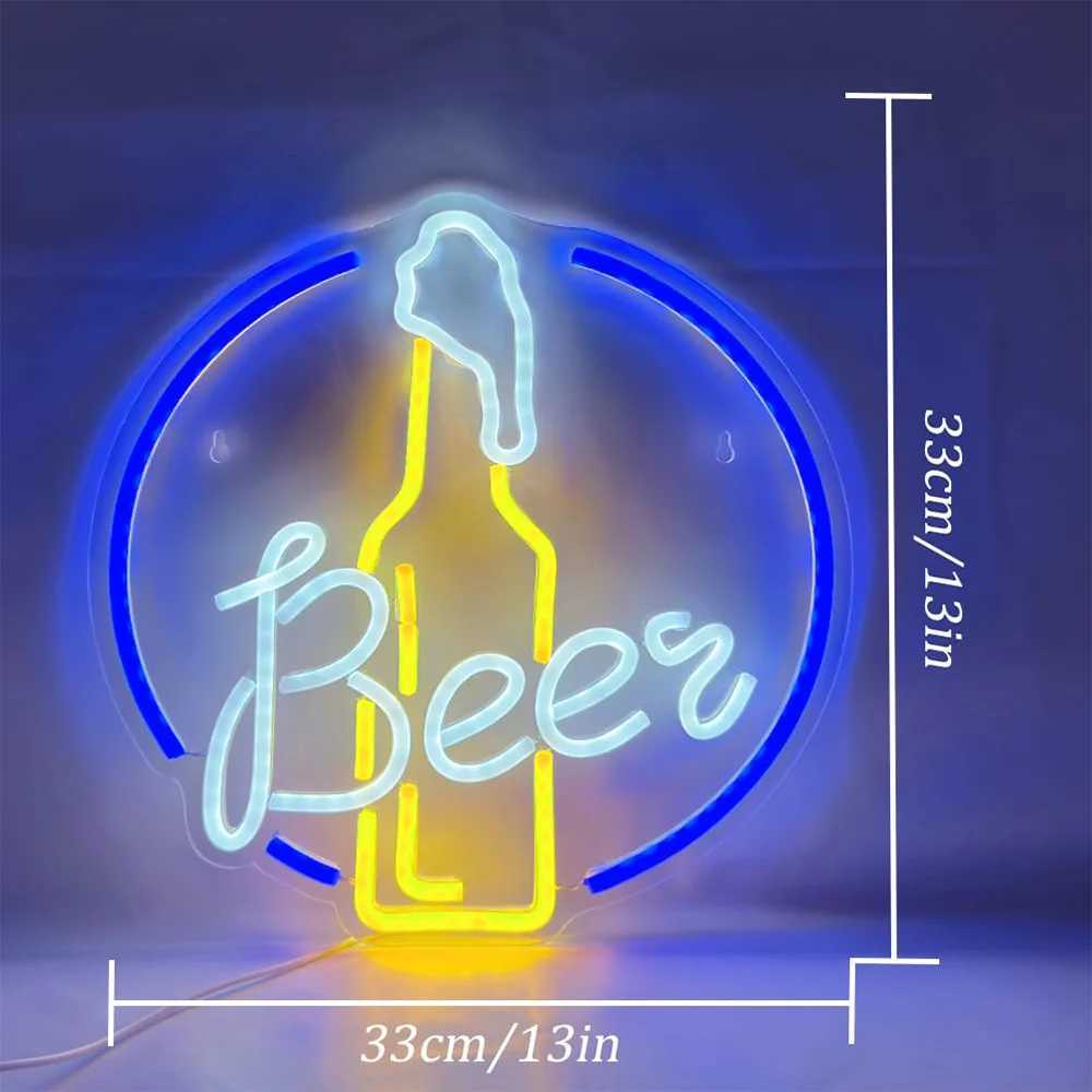 Beer Neon Light LED Beer Neon Signs Beer Neon Light for Bar Club Gaming Room Home Wedding Birthday Party Decor Sign Gift XJ250602