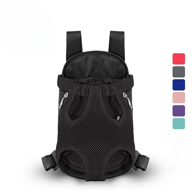 Double Shoulder Breathable Portable Travel Pet Dog Backpack Mesh Front Bag for Small Dog Cats Outdoor 250526