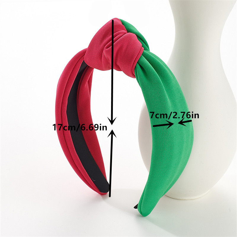 Factory direct sale hot sale double patchwork colour soft fabric senior elastic dumpling knot hair bands