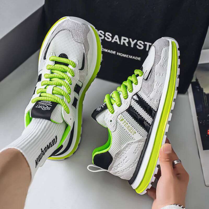 Premium Leather Running Men's Sports Sneakers - Anti-slip Workout Shoes Free Shipping