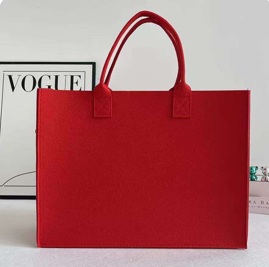 Felt Handbag Gift Printed Fashion Simple Large Capacity Tote Shopping Bag