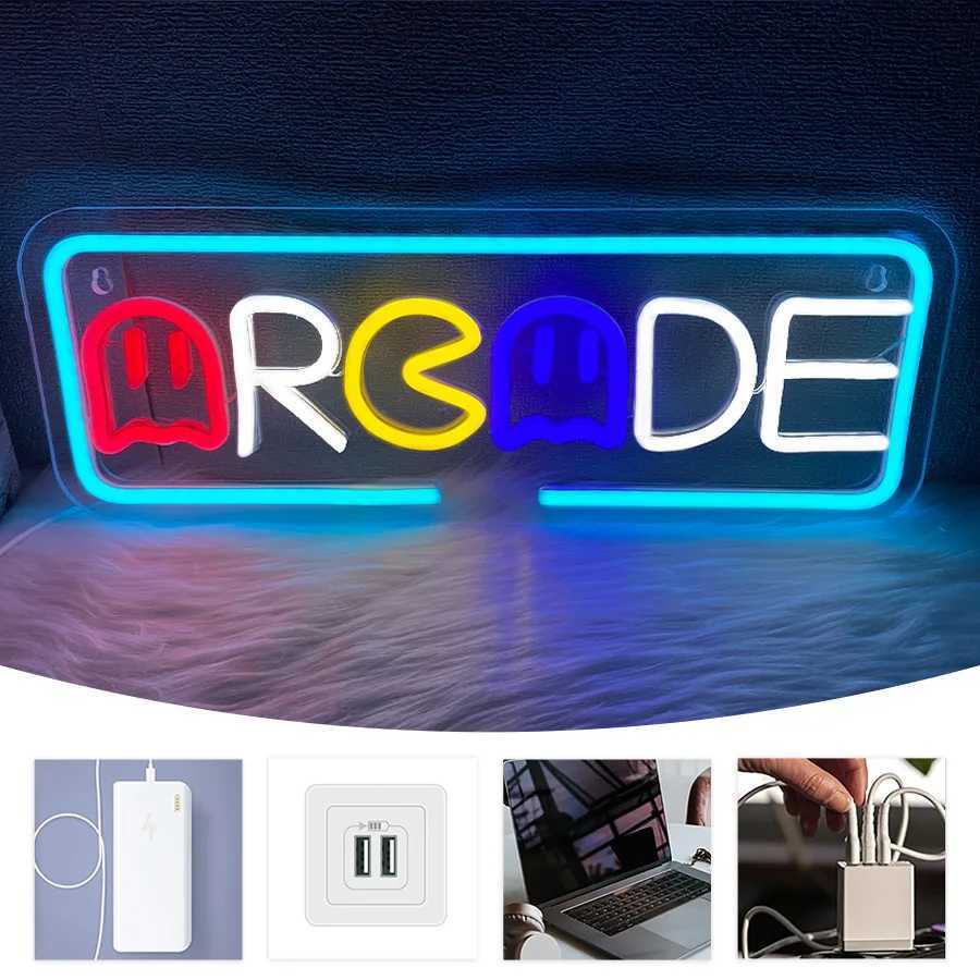 Neon Sign Of Arcade Used For Wall Decoration USB Powered Used For Artistic Decor Of Game Rooms Clubs Bars And Man Caves. XJ250602