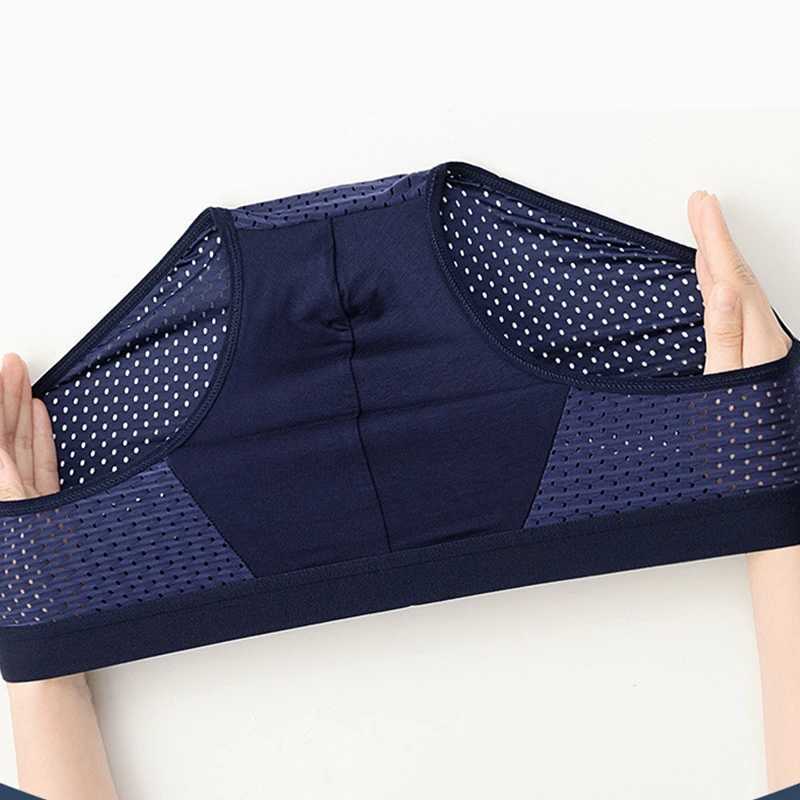 Mens Bamboo Mesh Briefs Underwear Breathable Hombre Hole Large Size Sexy Panties Male Shorts Lingerie Underpants W250603