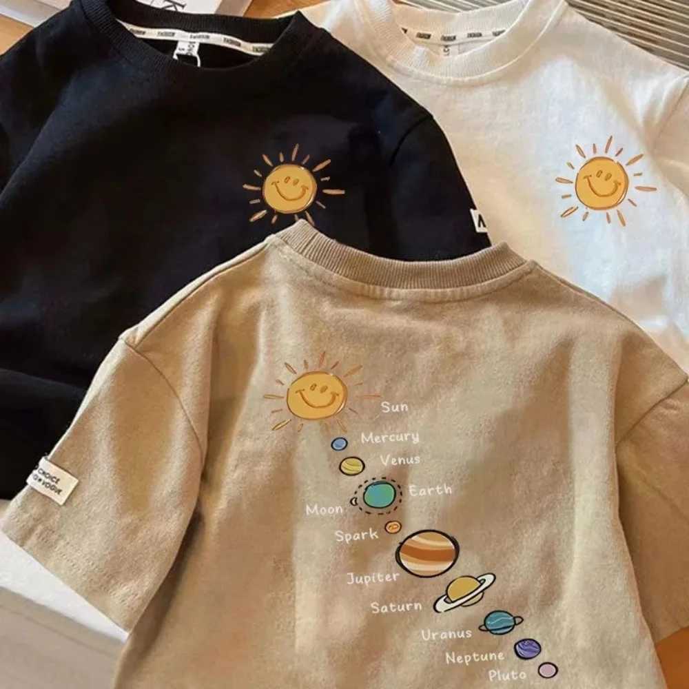 1 Pure Cotton Childrens Short-Sleeved T-Shirt in Summer Thin Bottoming Style Fresh Trendy Comfortable and Versatile T250603