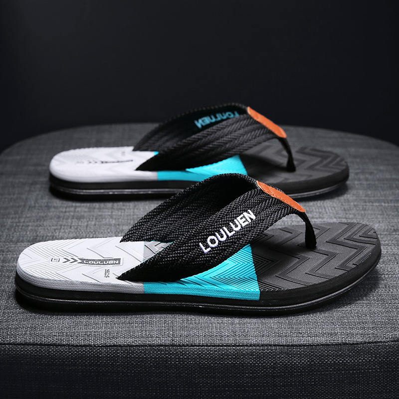 designer shoes Summer New Men's Flip-Flops High-End Outdoor Non-Slip Sandals Men's Casual Toe-Post Sandals