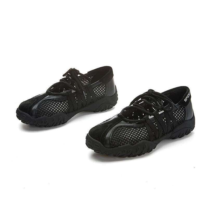 AIYUQI 2025 New Women's Sneakers Non-Slip And Comfortable Mesh Female Sandals Large Size Mary Jane Shoes For Women