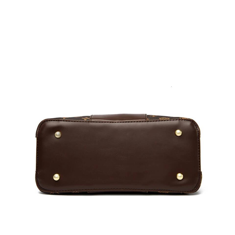 Fashion Print Large Capacity Soft Leather Women Shoulder Crossbody Bag Leisure Designer Ladies Purses and Handbag