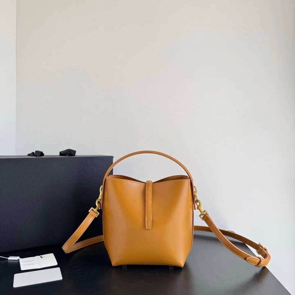 New Series Large Capacity Plain Weave Bucket Crossbody Bag