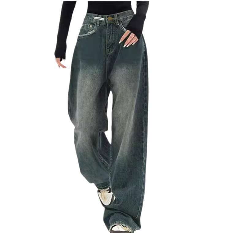 Fashionable Design Loose High-Waisted Slimming Wide-Leg Pants For Women B5