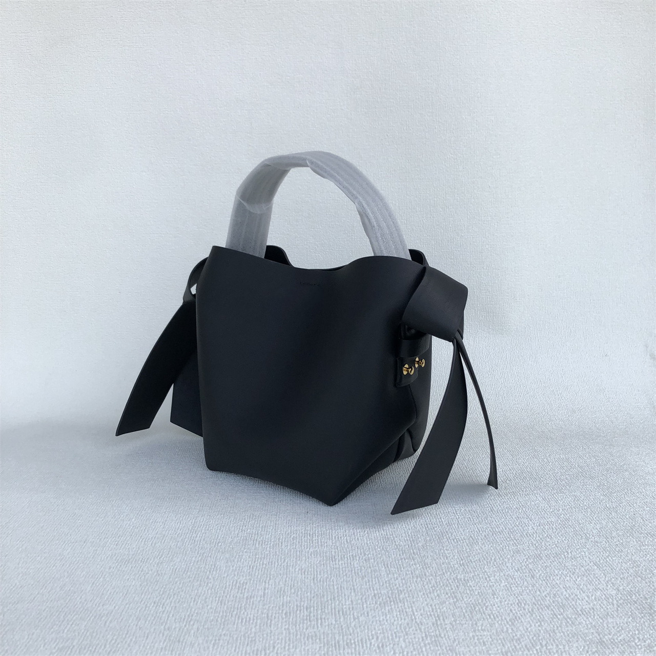 Hot Women's Genuine Leather Simple Bowknot Trendy Shoulder Bags Crossbody Handbag Bags Bucket Bag