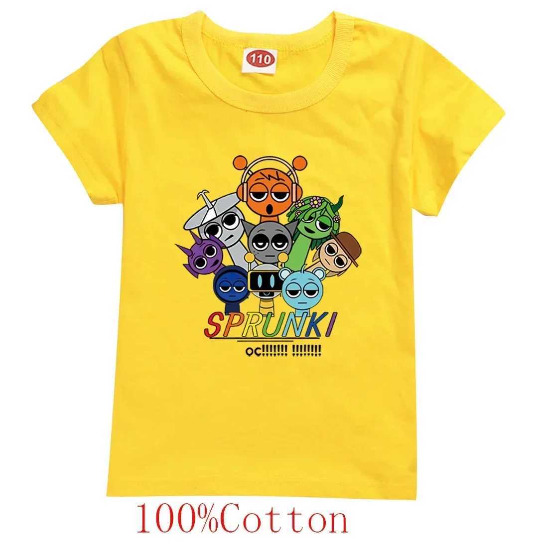 Spurki Horror Game Incrediblebox Printed Childrens Short Sleeve T-shirt Summer Fashion Kid Tshirt Baby Tee Top Boy Girl Clothes T250603