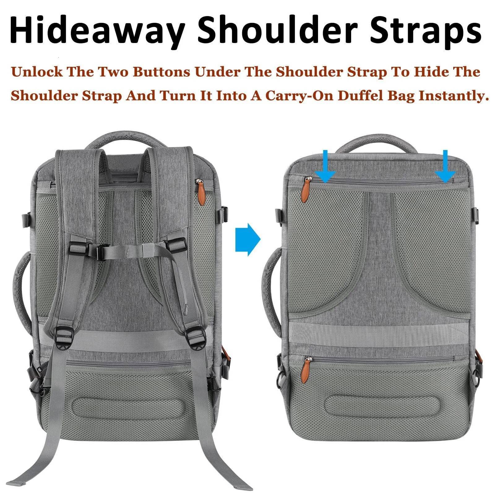 Capacity Travel Expandable Large Suitcase Backpacks With 4 Packing Cubes Water Resistant Lage Daypack Backpack Mochila