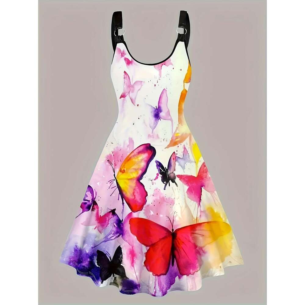 Maxi Dress Floral Dress Skirt Women Dresses Dresses Dresses for Woman Designer Womens 2025 Summer Sexy Three Dimensional Butterfly Printed Strap Dress