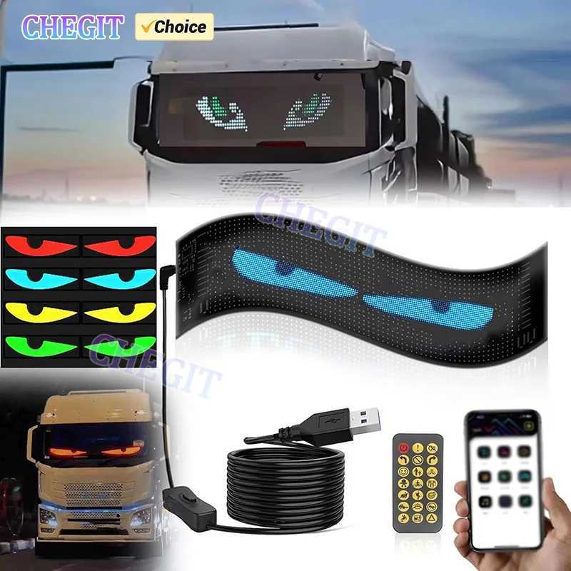 Car dvr Demon Eyes DIY Programmable Flexible LED Display for Car LED APP LED Matrix Pixel Panel Night Light Truck Accessories R250529