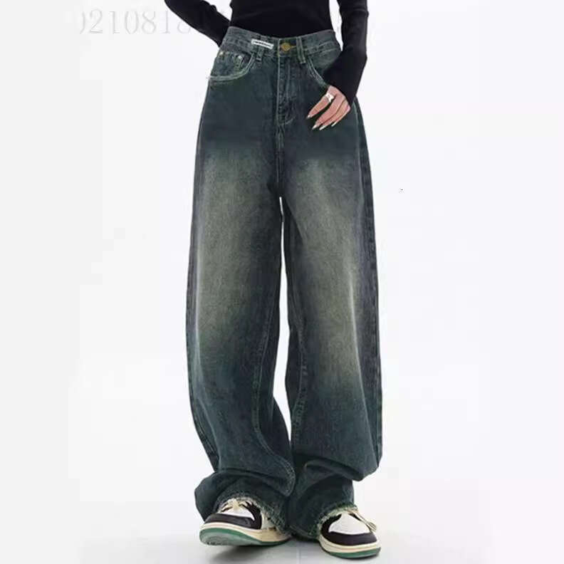 Fashionable Design Loose High-Waisted Slimming Wide-Leg Pants For Women B5