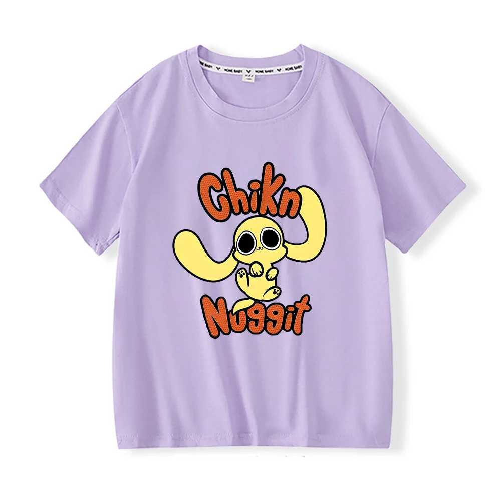 Chikn Nuggit Cotton T-shirt Summer New Children Clothing Kawaii for Boys/Girls Tee-shirt Little Kids Short Sleeve O-neck T-shirts T250603