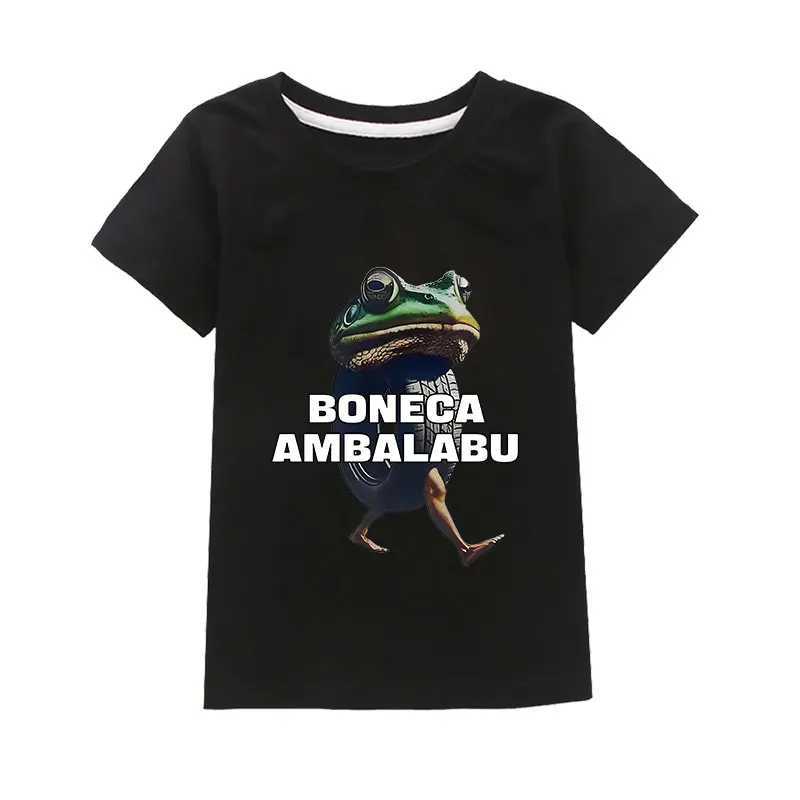 BONECA AMBALABU Italian Brainrot Funny TralaleroTralala Meme Kids Clothes Boys Cotton T-Shirt Fashion Baby Girls Short SleeveT250603