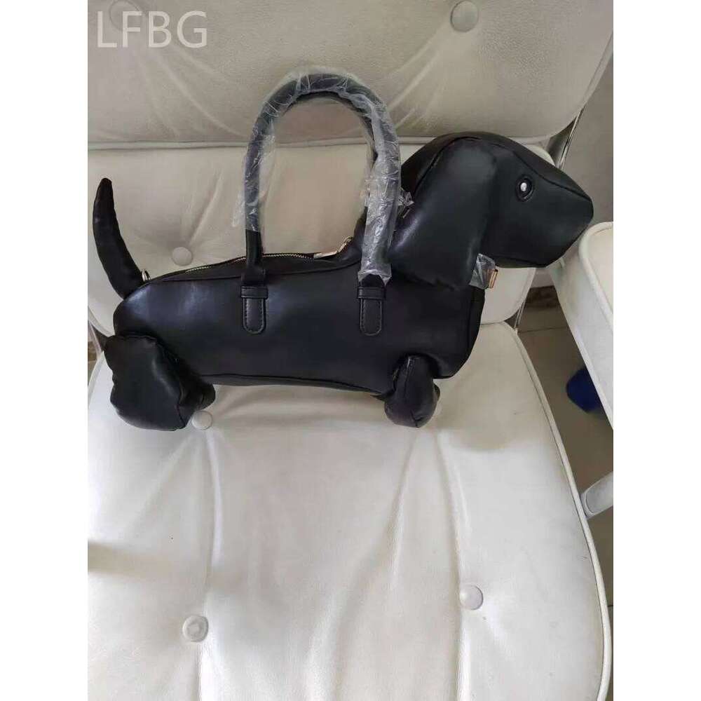 2025 Y2k Black PU Leather Dog Shaped Purse Handbag Tote Evening Party Bolsas Bags For Women