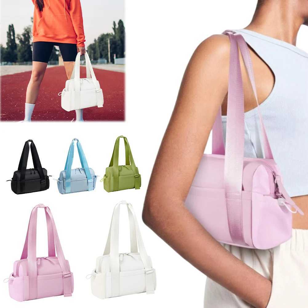 Small Travel Handbag Multi Pockets Yoga Storage Handbag Anti-Slip Solid Color Gym Shoulder Bag Swimming Running Hiking Bag XJ250603