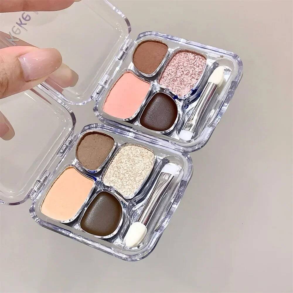 4Color Blush Eyeliner Eyeshadow Highlight Contour Palette Eyes Makeup Cute Beauty Cosmetics Multifunctional