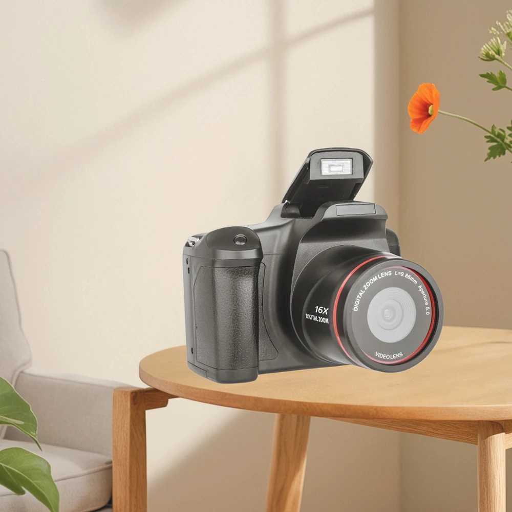 16X Zoom Digital Camera With 2.4-Inch LCD Screen Recorder Outdoor Travel Photography Artifact 1080P 16MP High Pixel DSLR Camera XJ250603