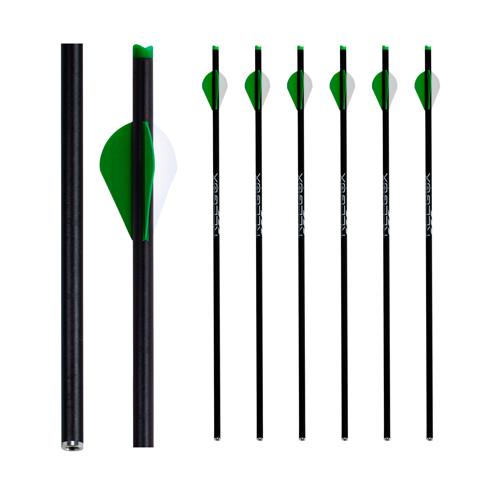 Crossbow Arrows 20 inch without Arrowheads Crossbow Bolts Hunting Carbon Arrows for Crossbow Half-Moon Nocks Archery Practice Training Arrows(Pack of 