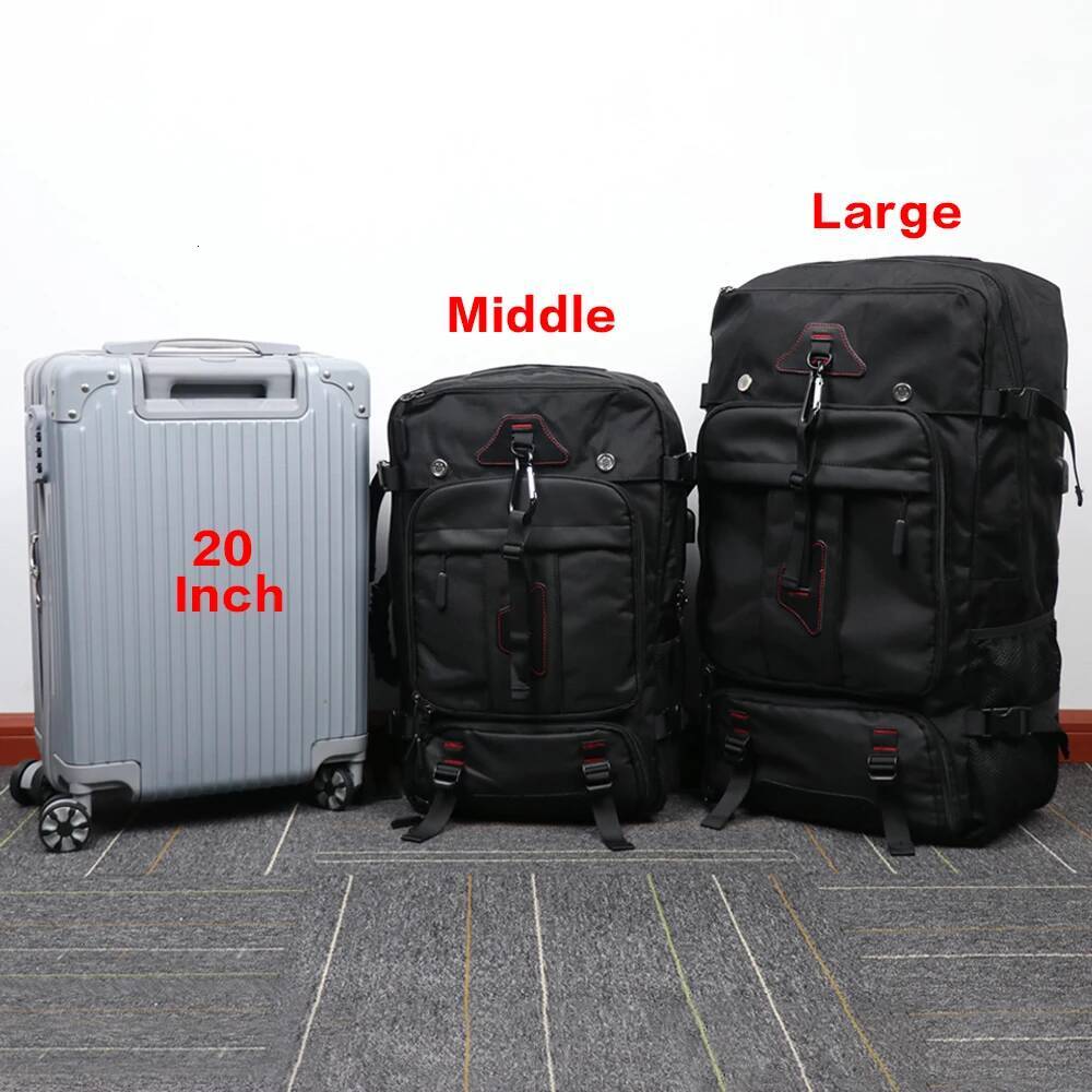 XOKY 80L Travel Large Capacity Multiple Storage Spaces Anti Theft Backpack with Dry Wet Separation 8106