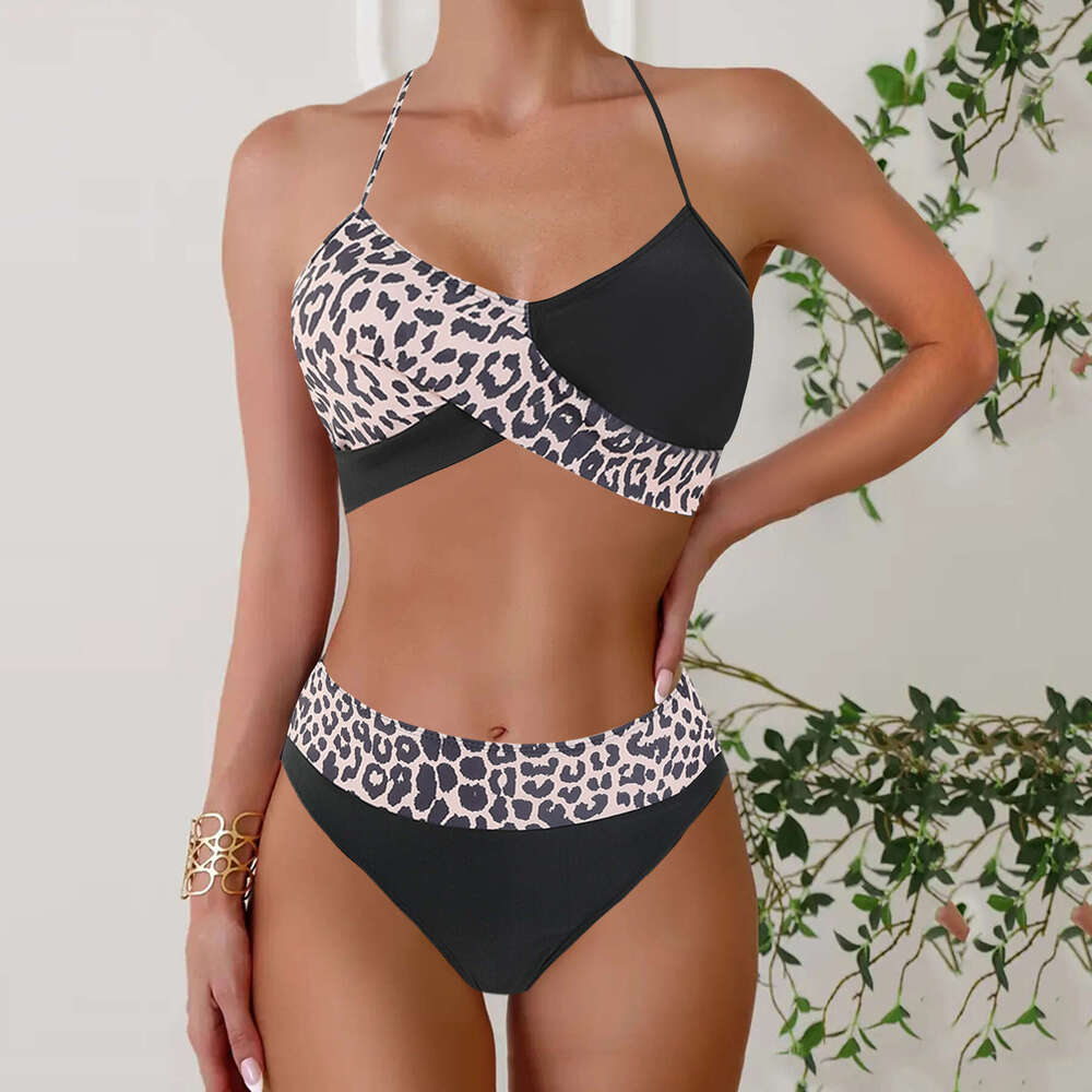 Swimsuit Designers Bikini Maillot De Bain 2025 New Plus Size Bikini Cross Triangle Print High Waist Two-piece Swimsuit for Women BIJINI New Arrival Ne