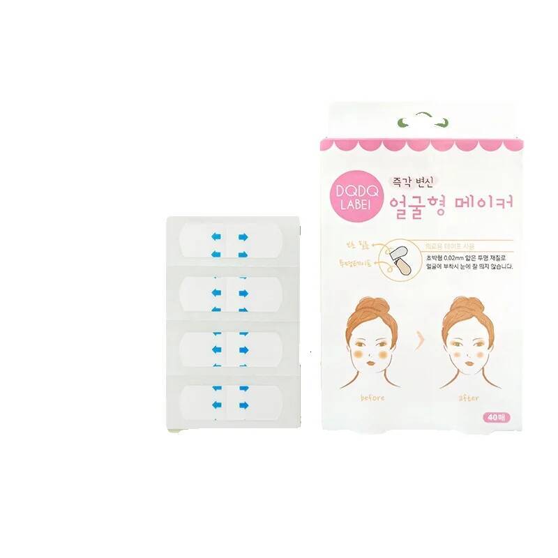 Korean Instagram's same female V-shaped face stickers, a small V-shaped face magic tool, lifting matte invisible bandage facial makeup aid, 40 pieces