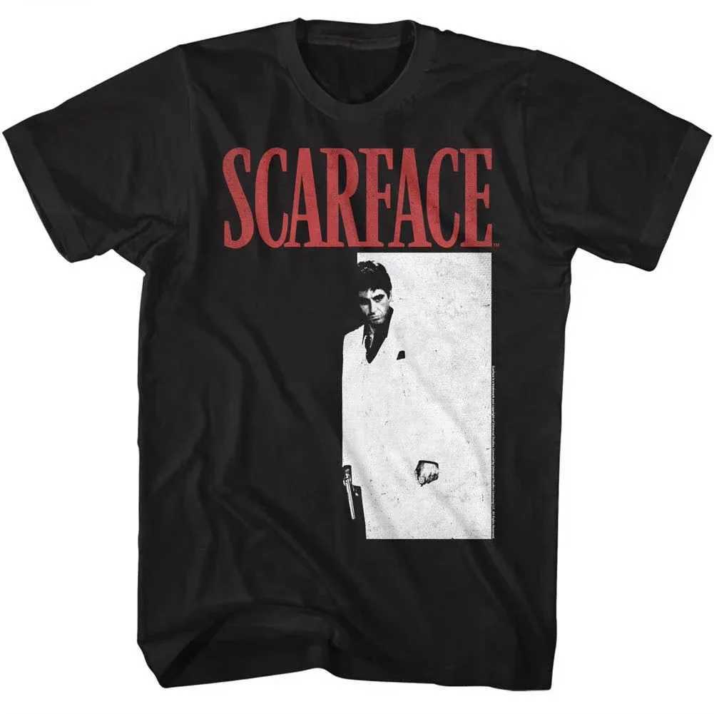 2025 Scarface Al Pacino ic Movie American Short Sleeve Gangster Movie T-shirt Tony Mens Women Hip Hop Retro Gothic Top TeeC250603