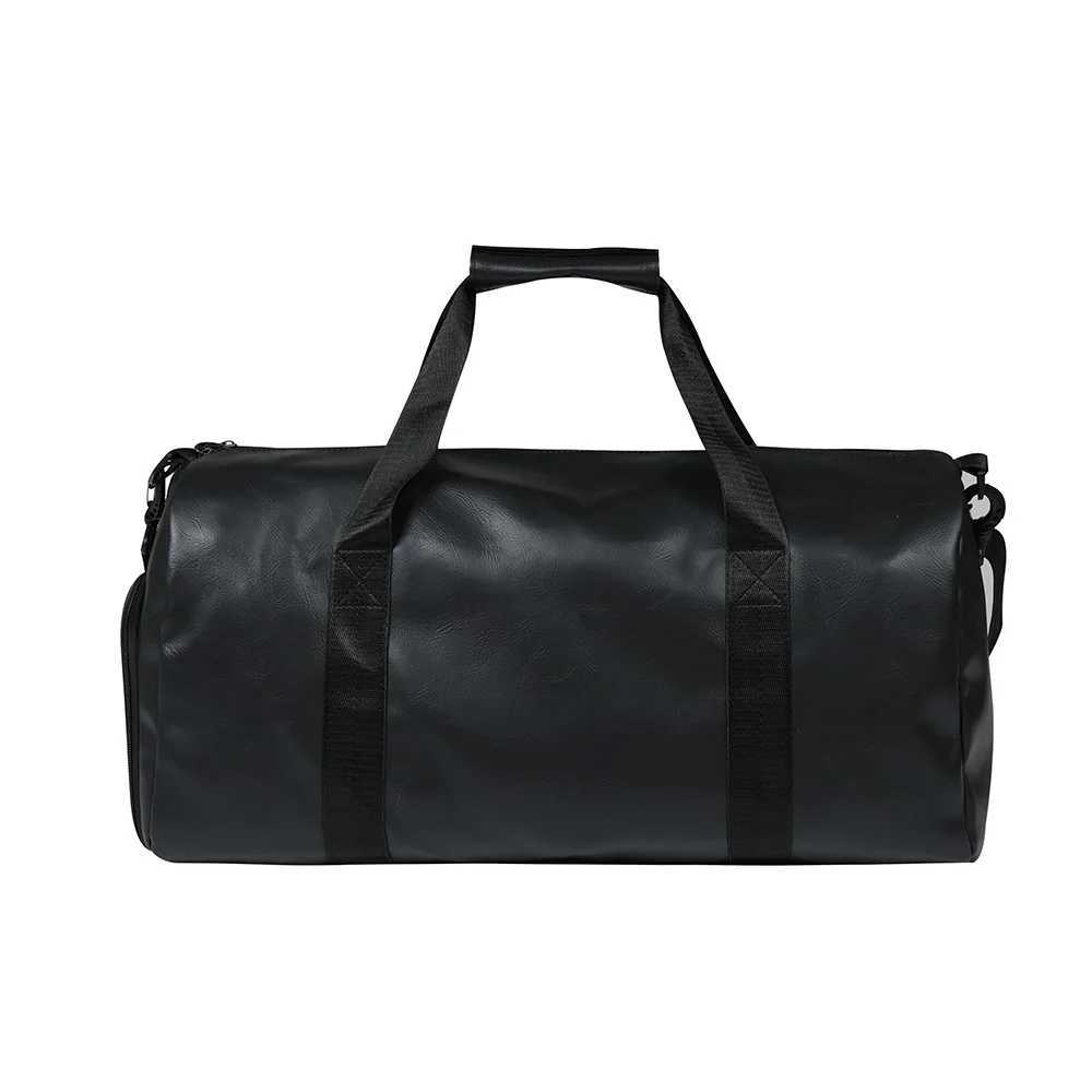 Veidoorn Large Capacity Gym Bag Waterproof Durable Dry and Wet Separation Sports Leather Bag Outdoor Travel Backpack XJ250603