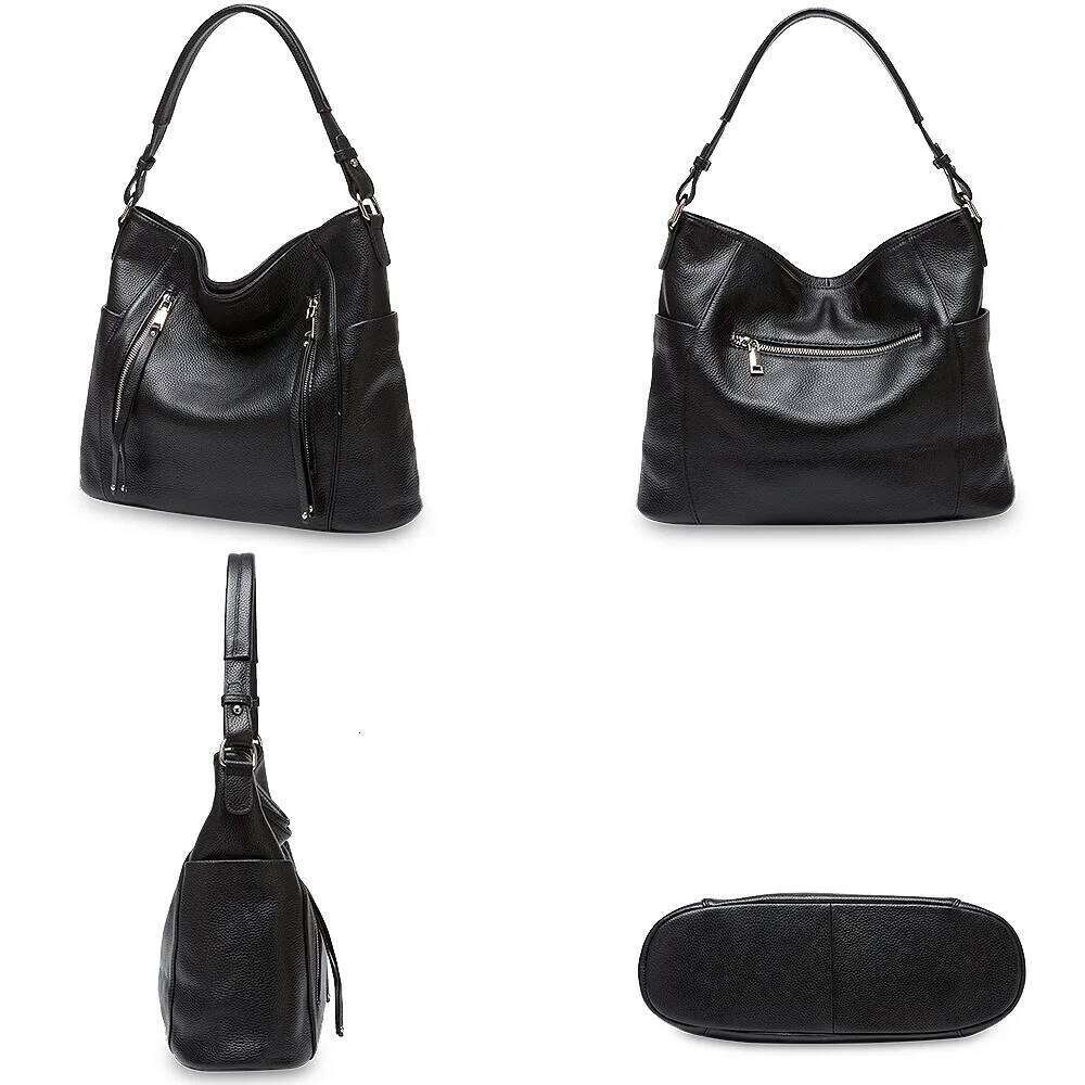ZENCY New Arrival Daily Handbag Genuine Leather Bag For Women Shoulder Tote Crossbody Hobo Zipper Pocket Charming Female