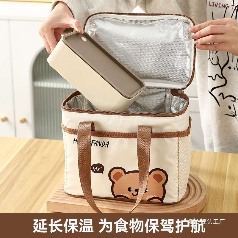 Tote Thickened Aluminum Foil Office Worker Student Waterproof Lunch Box Insulated Bag