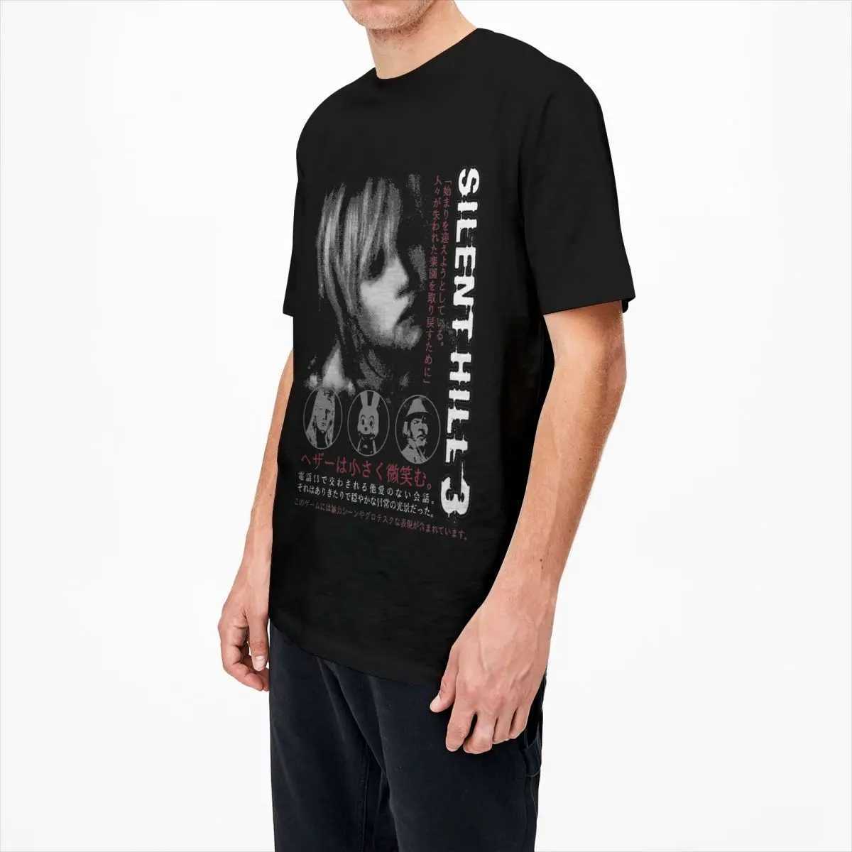 Silent Hill 3 Men Women T Shirt Horror Game Fun Tee Shirt Short Sleeve O-Neck TShirt Cotton Vintage Casual Large Size TshirtC250603
