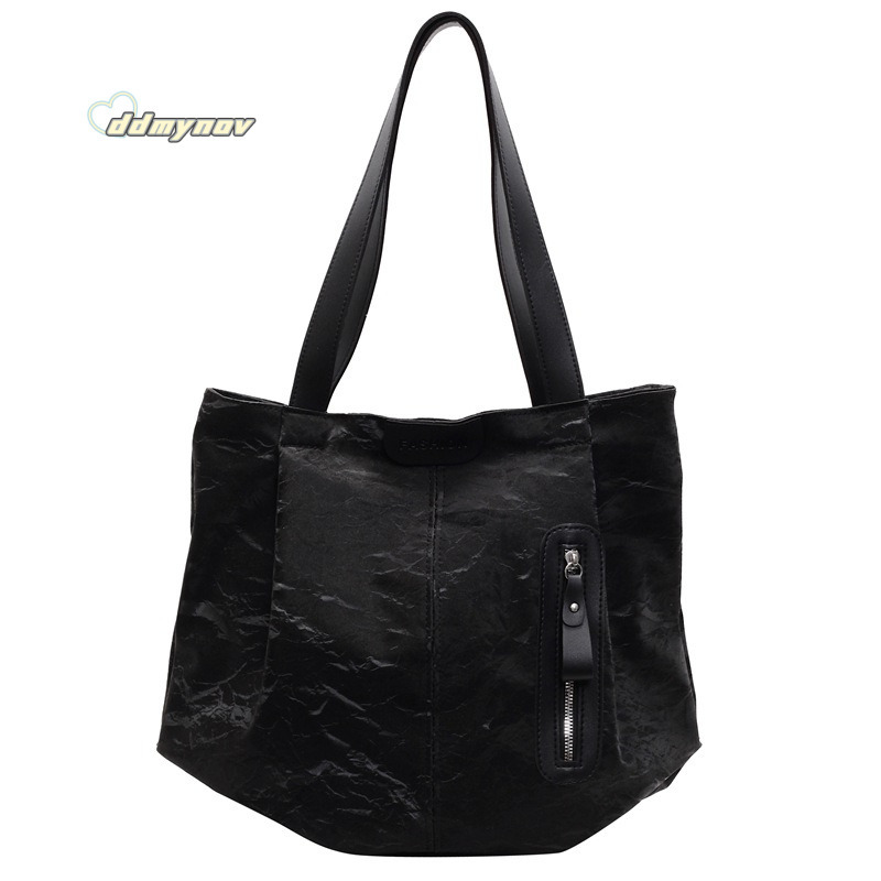 Large Capacity Tote High-end Feel Women's New Simple Versatile Shoulder Bag Korean Style Handbag ddmynov
