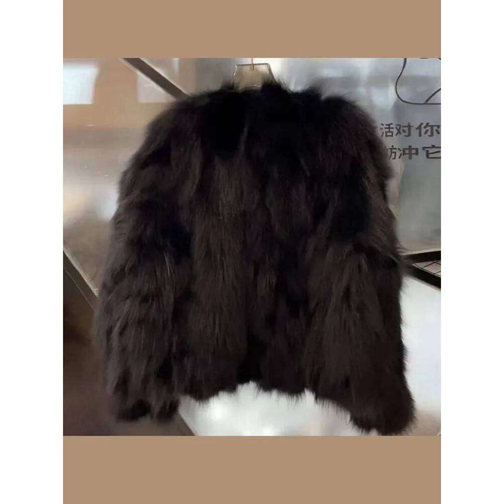 Retro Faux Fur Short Coats Women Casual Loose Single-Breasted Plush Coat Female Winter Elegant Chic Warm Thick Street Outwear
