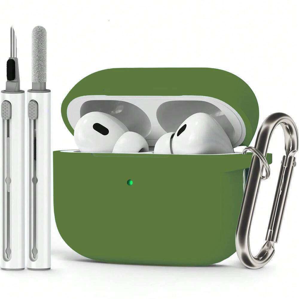 Earphone Case for Pro2 Cleaner Kit Soft Silicone Protective with Hook Wirless Headphones Cover
