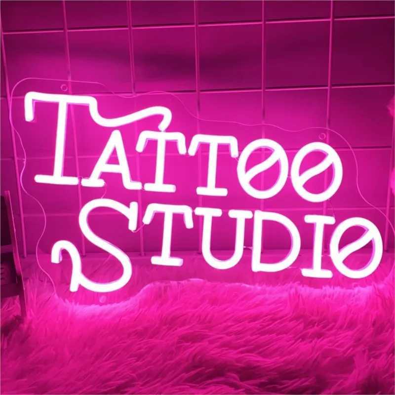 Tattoo Time Neon Light Tattoo Salon Studio Home Wall Art Decor Room Decoration LED Sign Signboard Tattoo Shop LED Light SignXJ250602